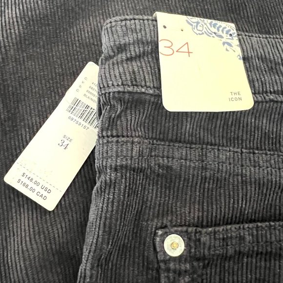 Anthropologie The Icon Flare Corduroy Jeans Pants NWT - Picture 7 of 9
